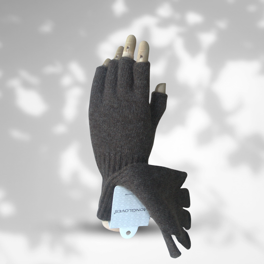 Lambs Wool Half-Finger Gloves