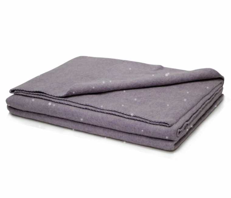 Organic sheep wool blanket