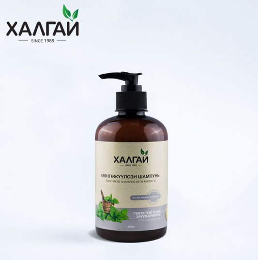 Khalgai treatment shampoo with Argent C. for damaged hair